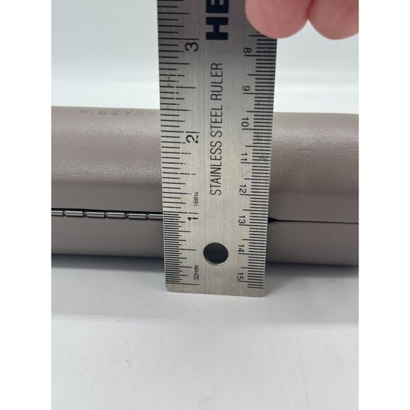 BCBG MAXAZRIA Hard Shellcase Bronze Color Felt Lined - Picture 3 of 7